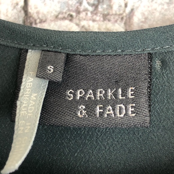 Sparkle and Fade forest Green shift dress - Picture 2 of 2